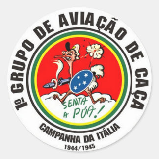 Adhesive Senta Pua Classic Round Sticker