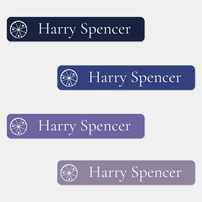 Adhesive / Waterproof Skinny Labels with Lime (Group)