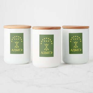 Adiga Flag Design For Circassian Cherkess - Adiga Food Label