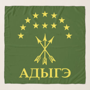 Adiga Flag Design For Circassian Cherkess - Adiga Scarf