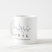 Adil peptide name mug (Front Left)