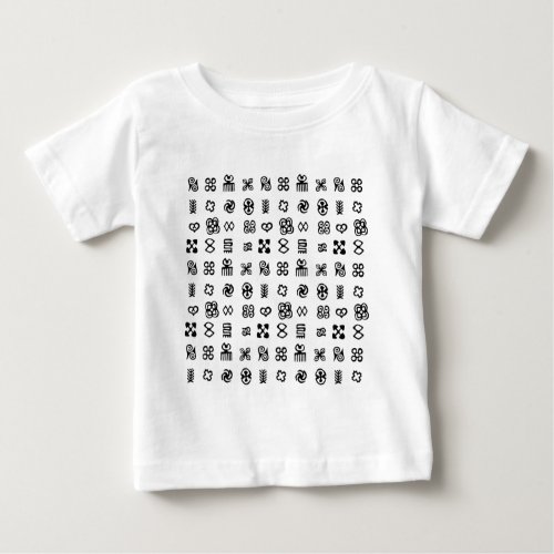 Adinkra African Symbols Baby T_Shirt