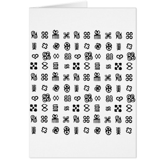 Adinkra African Symbols Cards (Front)