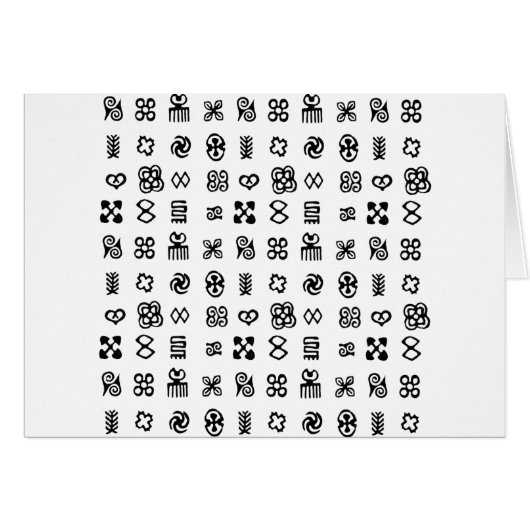 Adinkra African Symbols Cards (Front Horizontal)