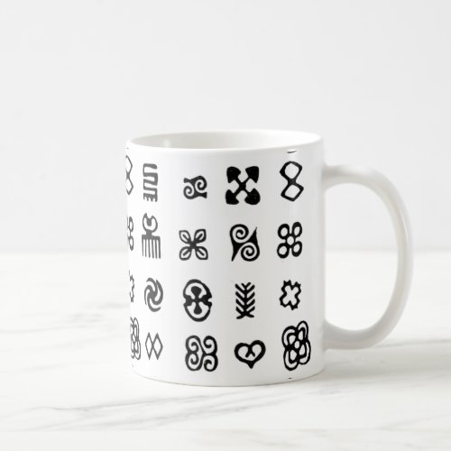 Adinkra African Symbols Coffee Mug