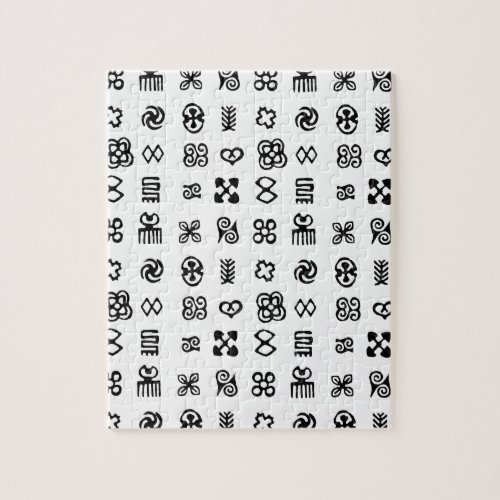 Adinkra African Symbols Jigsaw Puzzle