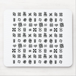 Adinkra African Symbols Mouse Pad