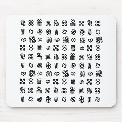 Adinkra African Symbols Mouse Pad