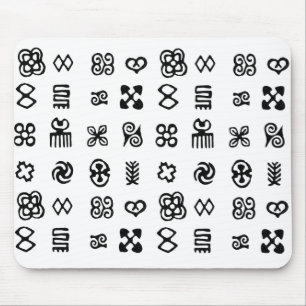 Adinkra African Symbols Mouse Pad