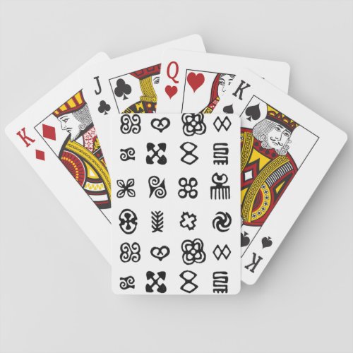 Adinkra African Symbols Poker Cards