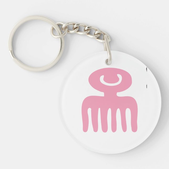 Adinkra Duafe Keychain (Front)