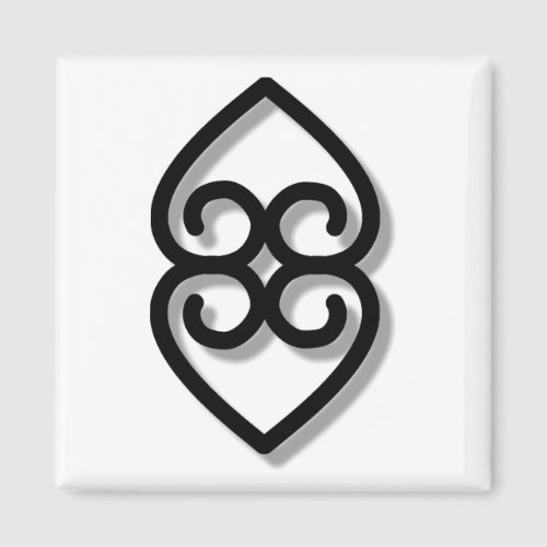 Adinkra _ earth_BW Magnet