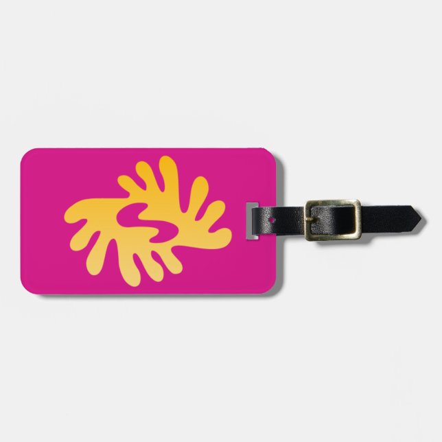 Adinkra (Peace) Luggage Tag (Front Horizontal)