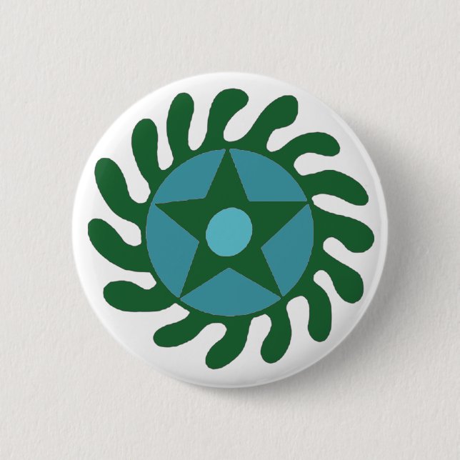 Adinkra Sesa Wo Suban - New Beginnings Pinback Button (Front)