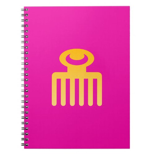 Adinkra Symbol Beauty Spiral Lined Notebook
