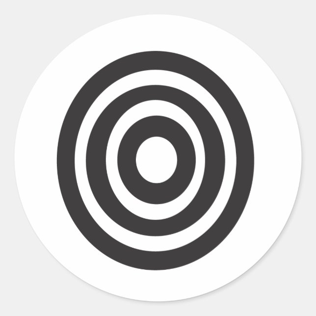 Adinkra symbol classic round sticker (Front)