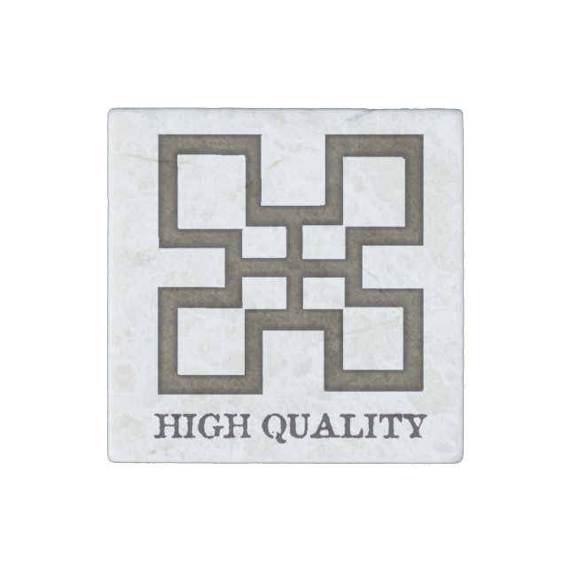 Adinkra Symbol - High Quality Stone Magnet (Front)