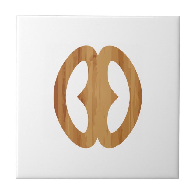 Adinkra Symbol Hope Nyame biribi wo soro Gift Idea Ceramic Tile (Front)