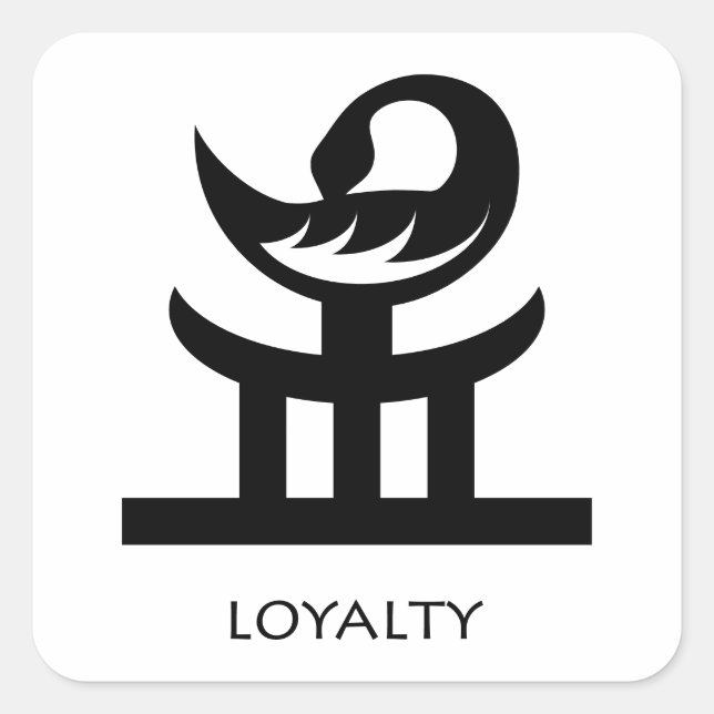 Adinkra Symbol Kae Me  "Remember Me" sticker (Front)