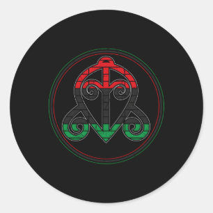 Adinkra Symbol Or West African Symbol Or Sankofa O Classic Round Sticker