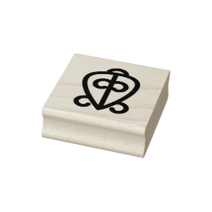 Adinkra Symbol (Power of Love) Rubber Stamp