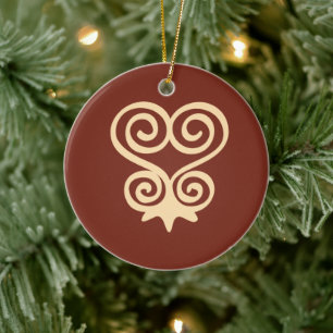 Adinkra Symbol (Sankofa) Ceramic Ornament
