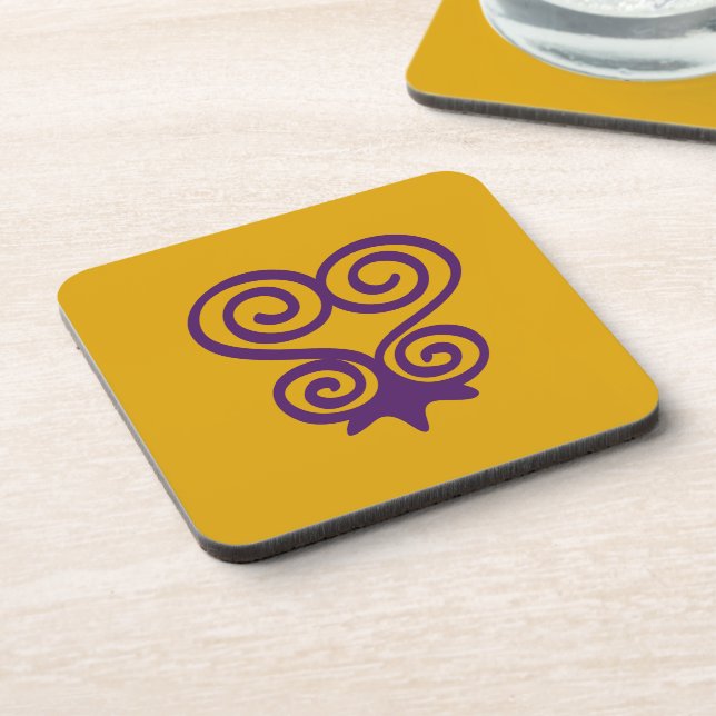 Adinkra Symbol (Sankofa) Coasters (Left Side)