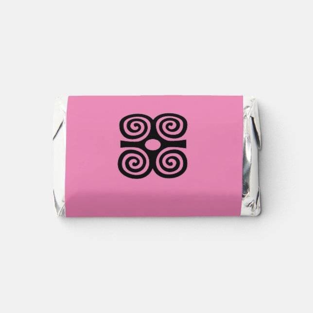 Adinkra Symbol (Strength) Candy Wrappers  Hershey's Miniatures (Front)