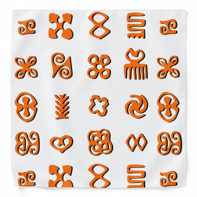 Adinkra Symbols From West Africa Bandana (Front)