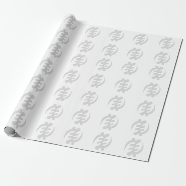 Adinkra symbols wrapping paper- Gye Nyame Wrapping Paper (Unrolled)