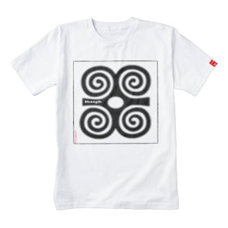 Adinkra West African Symbol for Strength Zazzle HEART T-Shirt