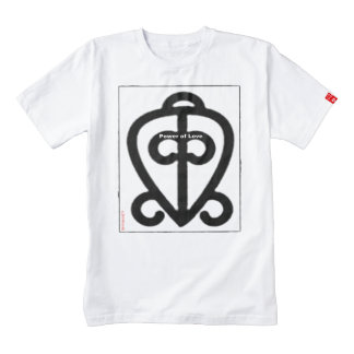 Adinkra West African Symbol: Power of Love Zazzle HEART T-Shirt