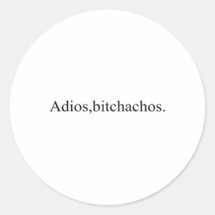 Adios Achos Funny Cinco De Mayo Party Classic Round Sticker