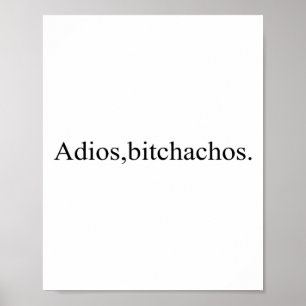 Adios Achos Funny Cinco De Mayo Party  Poster