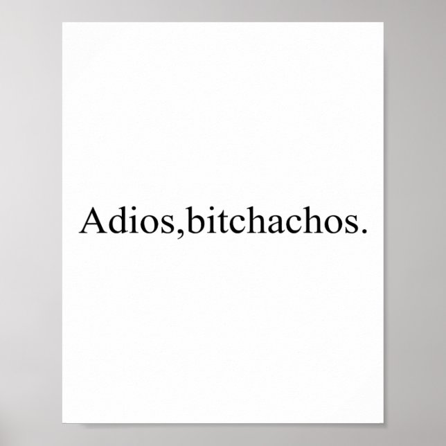 Adios Achos Funny Cinco De Mayo Party  Poster (Front)