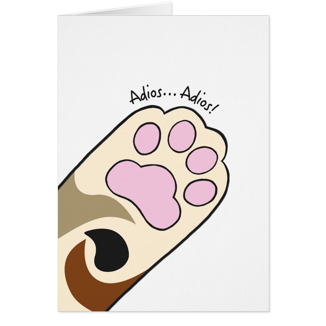 Adios Adios Card | Zazzle