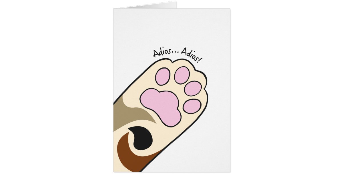 Adios Adios Card | Zazzle