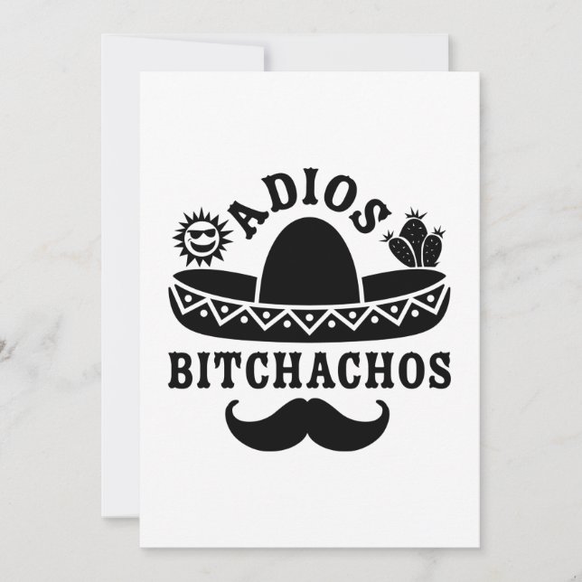 Adios Beaches Funny Quote Holiday Card (Front)