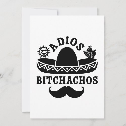 Adios Beaches Funny Quote Holiday Card