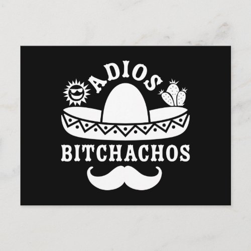Adios Bitchachos Cinco De Mayo Postcard
