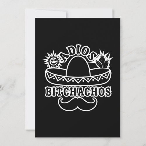 Adios Bitchachos Funny Cinco De Mayo Card