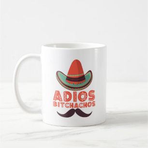 Adios Bitchachos Sombrero Retro Cinco De Mayo Coffee Mug