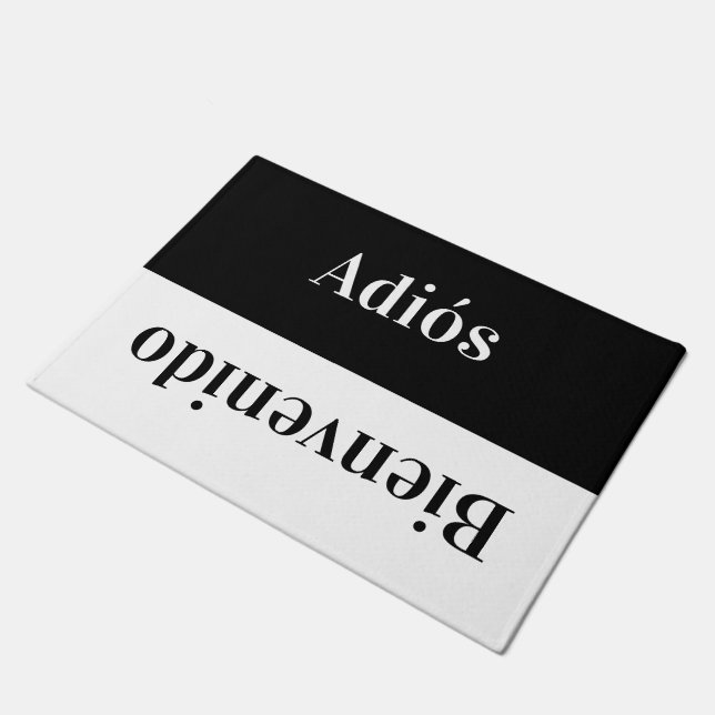 Adiós   - greetings in  Spanish Doormat (Angled)