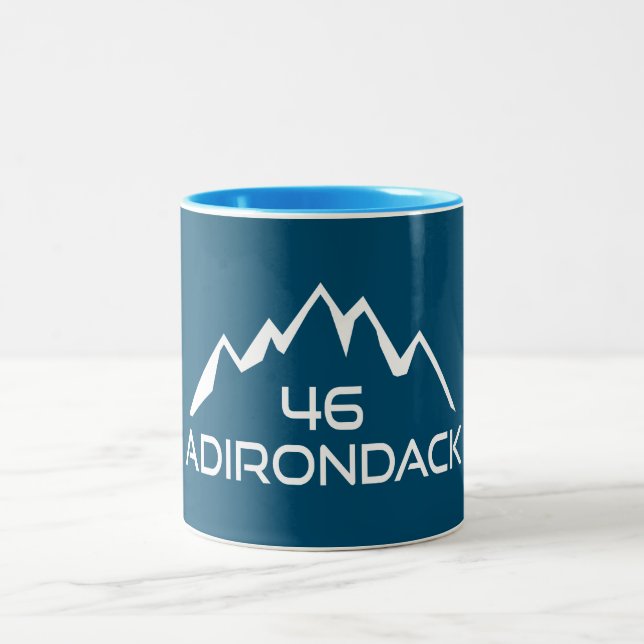 Adirondack 46 Mountains Two-Tone Coffee Mug (Center)