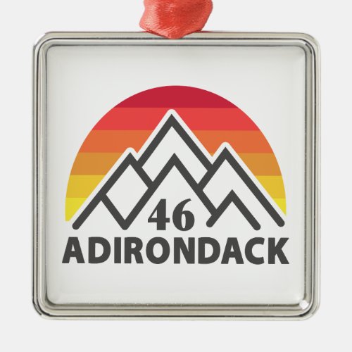 Adirondack 46 Rainbow Metal Ornament