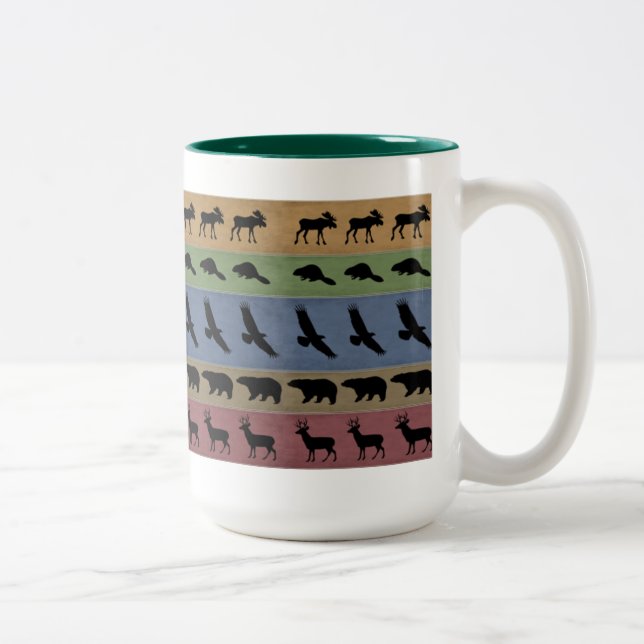 Adirondack Animals Two-Tone Coffee Mug (Right)