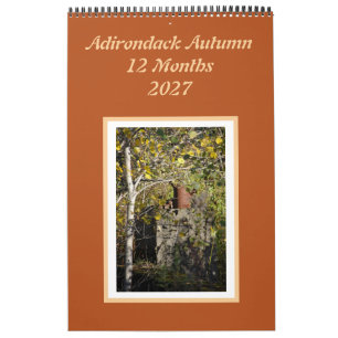 Adirondack Autumn 12 Month Calendar