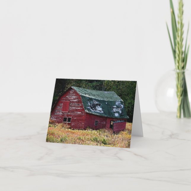 Adirondack barn note card (Front)