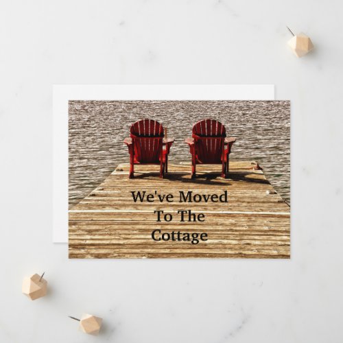 Adirondack Beach Chairs Red Moving New Home Announcement