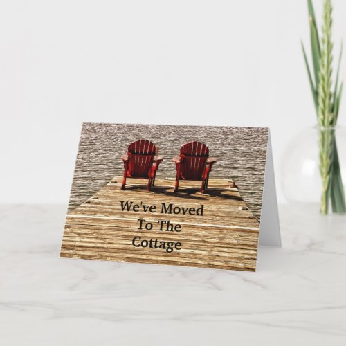 Adirondack Beach Chairs Red Moving New Home Card